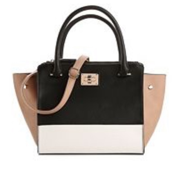 Melie Bianco Handbags - Melie Bianco Winged Color Block Satchel